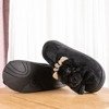 Чорні тапочки з плюшевим плюшем - Взуття 1