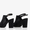 Чорні високі босоніжки Bartom - Взуття