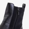 Чорні жіночі черевики на плоскому каблуці Lambolie - туфлі