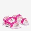 Дитячі рожеві босоніжки на застібках-липучках Milla - Взуття
