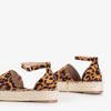 еспадрільї на платформі з леопардовим принтом Qitina - взуття