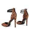 Коричневі леопардові підбори Анастасія - Взуття