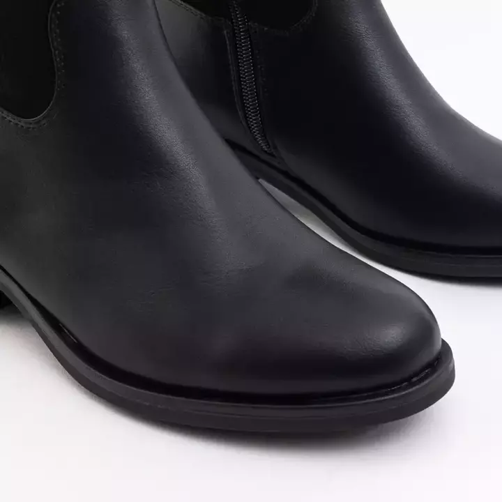 OUTLET Чорні черевики до середини ікри Knoggy- Взуття