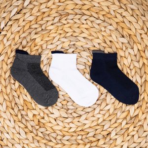 Різнокольорові дитячі шкарпетки, набір з 3-х пар - Шкарпетки
