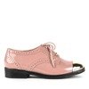 Рожеві туфлі із золотим носком Костюм - Взуття