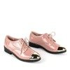 Рожеві туфлі із золотим носком Костюм - Взуття