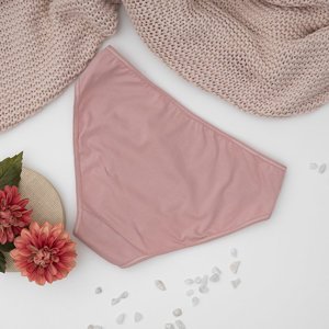 Рожеві жіночі бавовняні трусики PLUS SIZE - нижня білизна