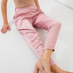 Рожеві жіночі штани