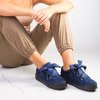 Сині кросівки на платформі Havilah - Взуття 1
