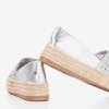 Срібні еспадрільї на платформі Lepusa - Взуття
