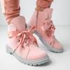 Світло-рожеві жіночі туфлі на плоскому підборі Febris - Взуття