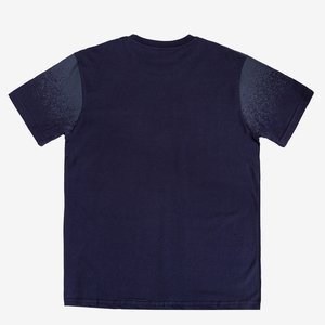 Темно-синя чоловіча футболка