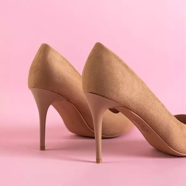 ВИХІД Світло-коричневі жіночі туфлі на високих підборах Zarila - Взуття