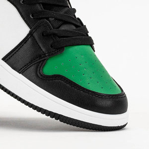 Зелено-чорні жіночі кросівки Anonu