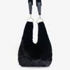 Жіноча чорна хутряна сумочка - Сумочки