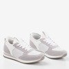 Жіноче спортивне взуття білого та сірого кольору на закритому клині Lyseria - Взуття 1
