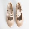 Жіночі бежеві туфлі на низькій стійці Romsska - Взуття