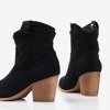 Жіночі чорні ажурні черевики ковбойські черевики ala Libera - Взуття