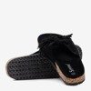 Жіночі чорні тапочки з бахромою Amassa - Взуття