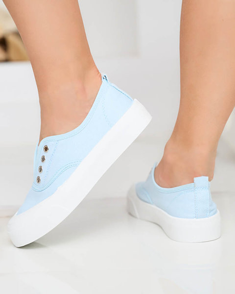 Жіночі сині кросівки на більш товстій підошві Askol- Shoes