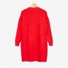 Жіночий светр з червоним кардиганом - Одяг