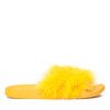 Жовті тапочки з хутром Beta - Взуття